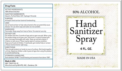 118 mL Label (Ndc Ethanol Spray 4oz)